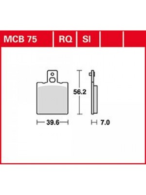 STABDŽIŲ TRINKELĖS TRW MCB75SI